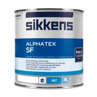 Сиккенс Краска интерьерная тонкослойная Alphatex SF (2% блеска) база W05 1л. Глубоко матовая. Акриловая
