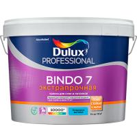Dulux Краска Bindo 7 в/д для стен и потолков матовая (7% блеска) BW 9л . Матовая. 